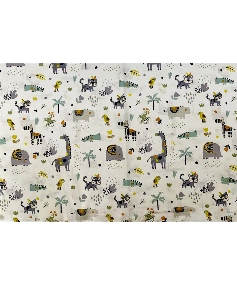 ΣΕΝΤΟΝΑΚΙ ΛΙΚΝΟΥ bebe Zoo 557 80X110 White-Grey 100%  Cotton