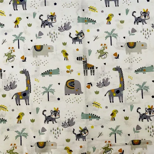ΣΕΝΤΟΝΑΚΙ ΛΙΚΝΟΥ bebe Zoo 557 80X110 White-Grey 100%  Cotton