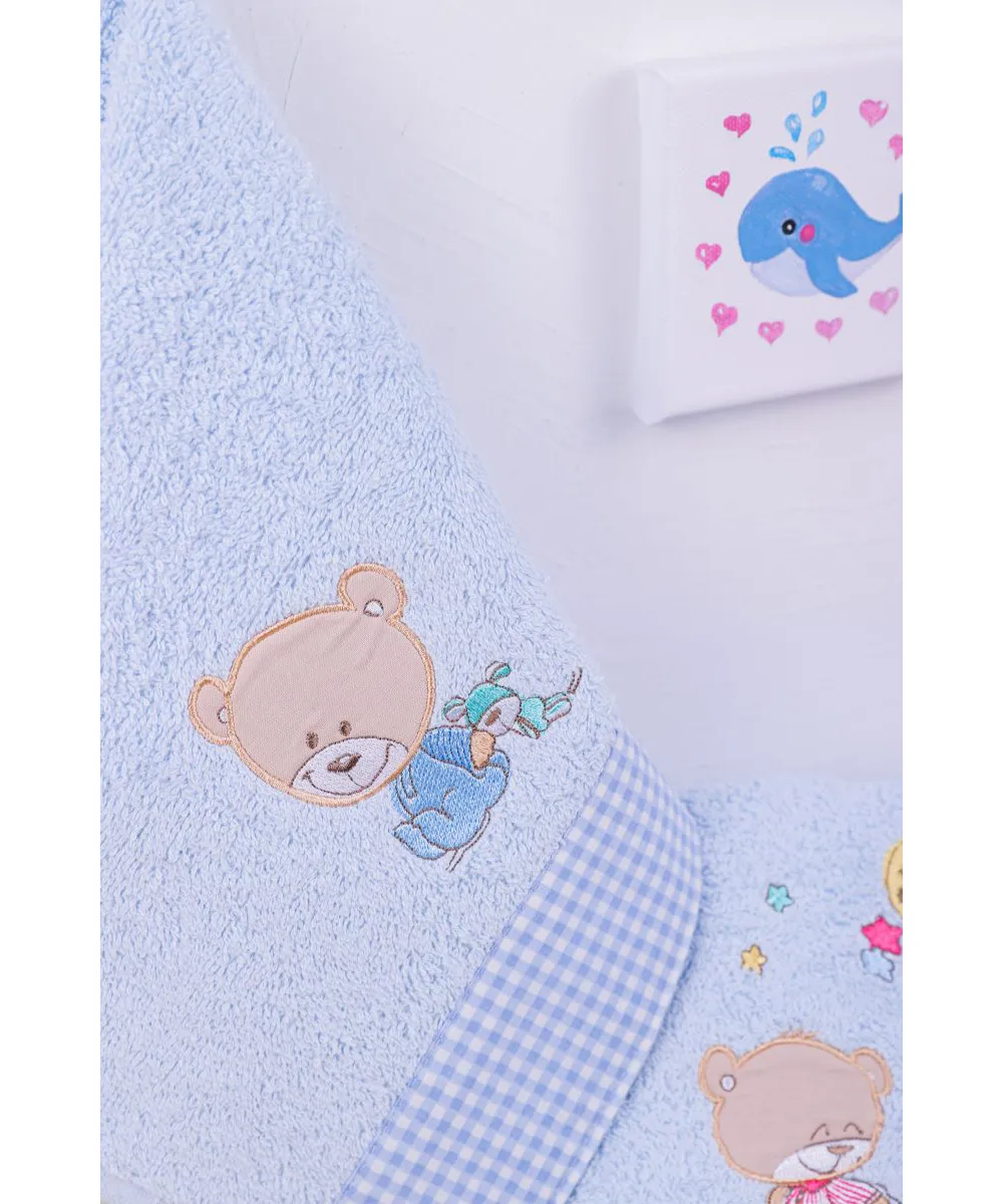 ΠΕΤΣΕΤΑ ΣΕΤ 2 τεμ bebe HAPPY BEARS 19 30X50,70X140 ΣΙΕΛ Cotton 100% ΠΕΤΣΕΤΑ ΣΕΤ 2 τεμ bebe HAPPY BEARS 19 30X50,70X140 ΣΙΕΛ Cotton 100%