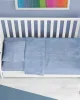 Κατωσέντονο με Λάστιχο bebe Premium Shadow 614 0,70X1,40X0,15 Sky Blue 100%  Cotton