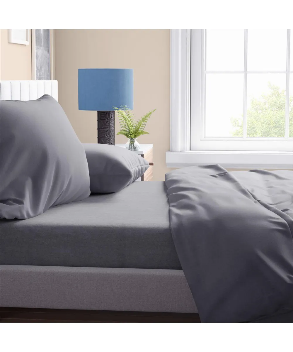 Σεντόνι 1 τεμ Solid 495 220X240 Dark grey 100% Cotton Σεντόνι 1 τεμ Solid 495 220X240 Dark grey 100% Cotton