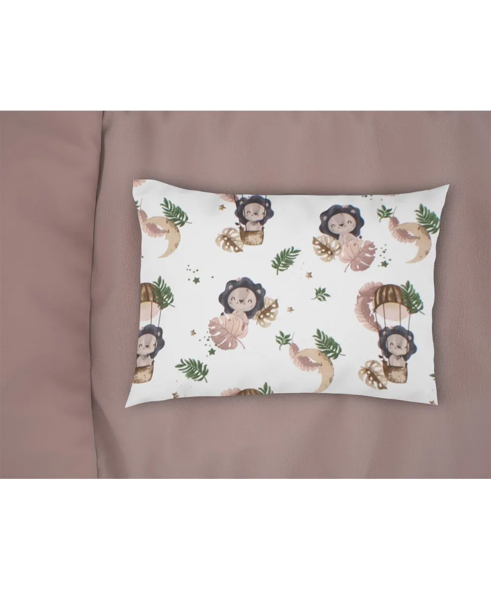 Μαξιλαροθήκη Εμπριμέ bebe Lion 532 35X45 Beige 100% Cotton Μαξιλαροθήκη Εμπριμέ bebe Lion 532 35X45 Beige 100% Cotton
