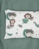 Μαξιλαροθήκη Εμπριμέ bebe Lion 534 35X45 Green 100%  Cotton