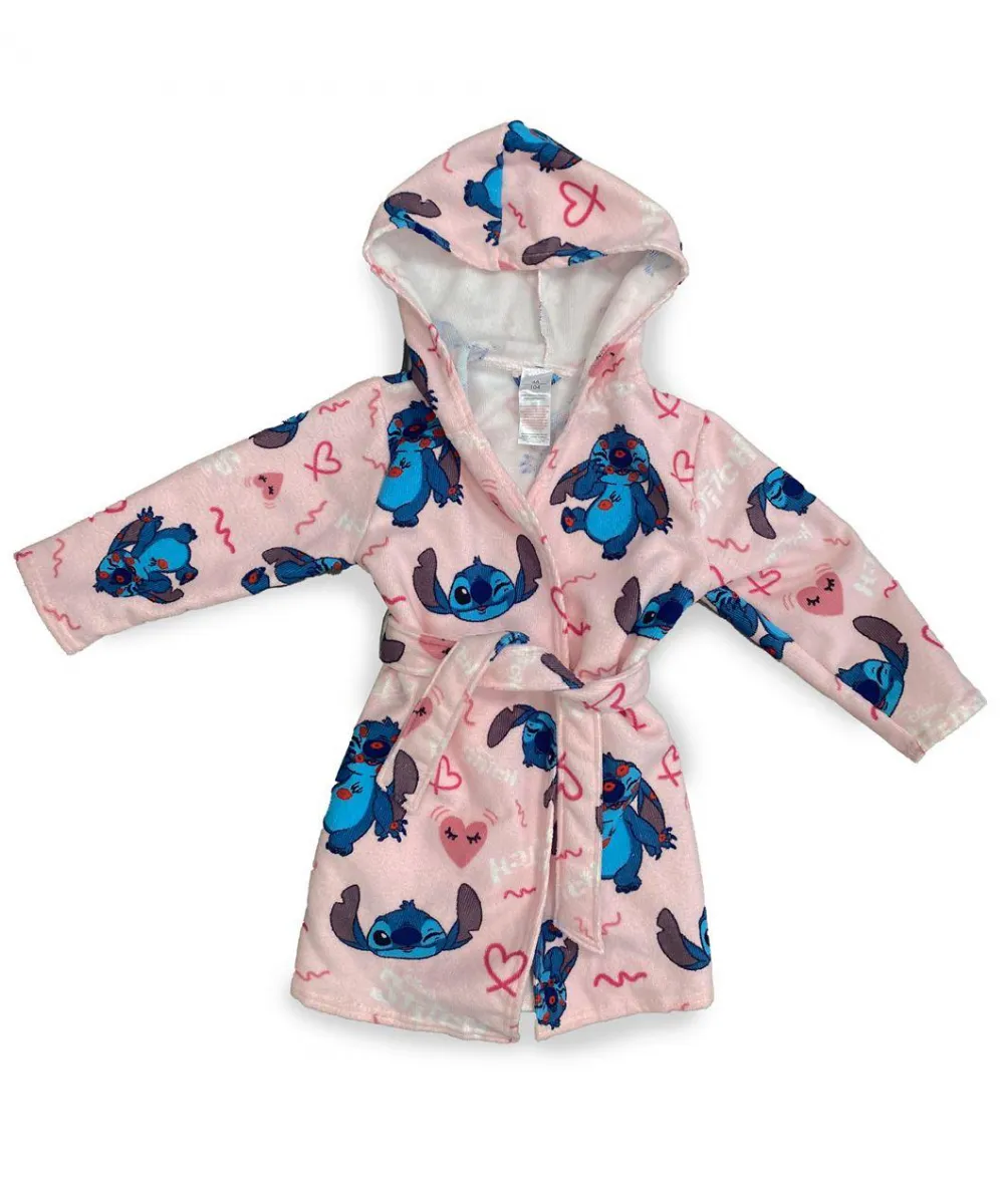 Μπουρνούζι Disney Home Lilo & Stitch Pink 100%  Microfiber Pink