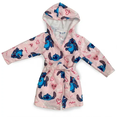 Μπουρνούζι Disney Home Lilo & Stitch Pink 100%  Microfiber Pink
