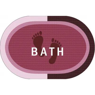 Πατάκι Μπάνιου Oval Αντιολισθητικό Bath 50X70 Rotten Apple 100%  Polyester