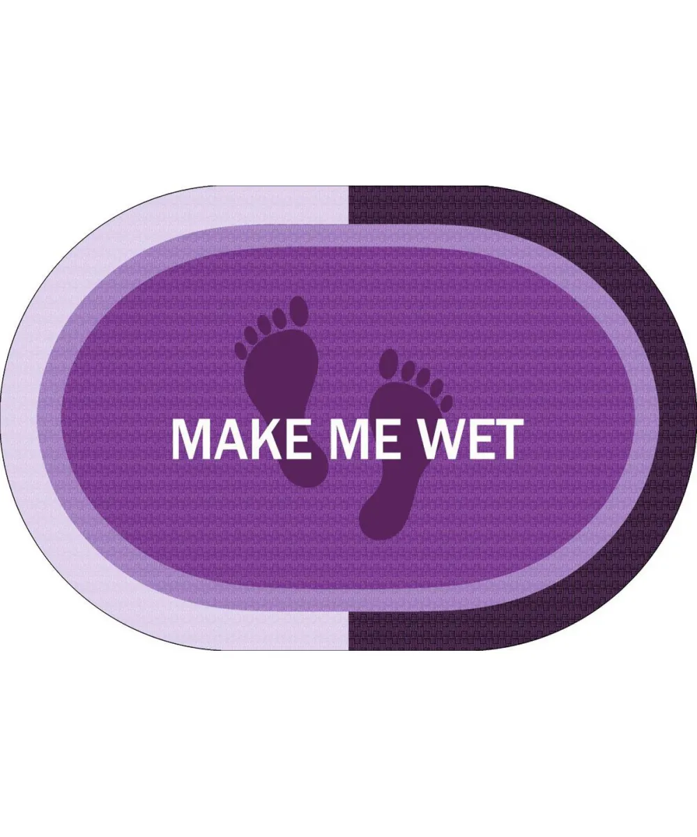 Πατάκι Μπάνιου Oval Αντιολισθητικό Make Me Wet 50X70 Lilac 100%  Polyester