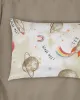 Μαξιλαροθήκη Εμπριμέ bebe Spaceship 186 35X45 Beige 100% Cotton Μαξιλαροθήκη Εμπριμέ bebe Spaceship 186 35X45 Beige 100% Cotton