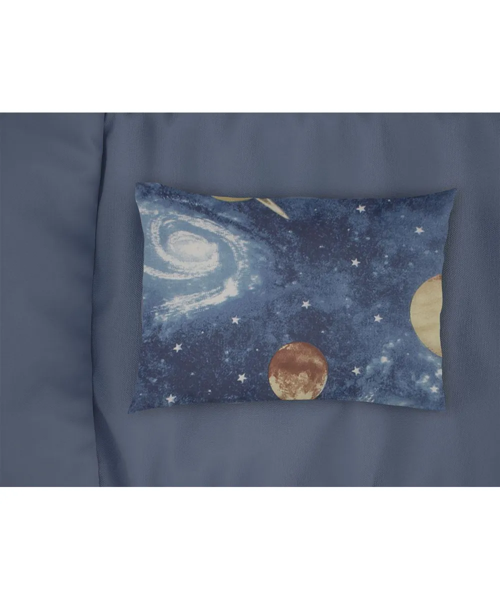 Μαξιλαροθήκη Εμπριμέ kids Milky Way 185 50X70 Blue 100%  Cotton