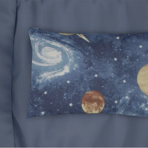 Μαξιλαροθήκη Εμπριμέ kids Milky Way 185 50X70 Blue 100%  Cotton