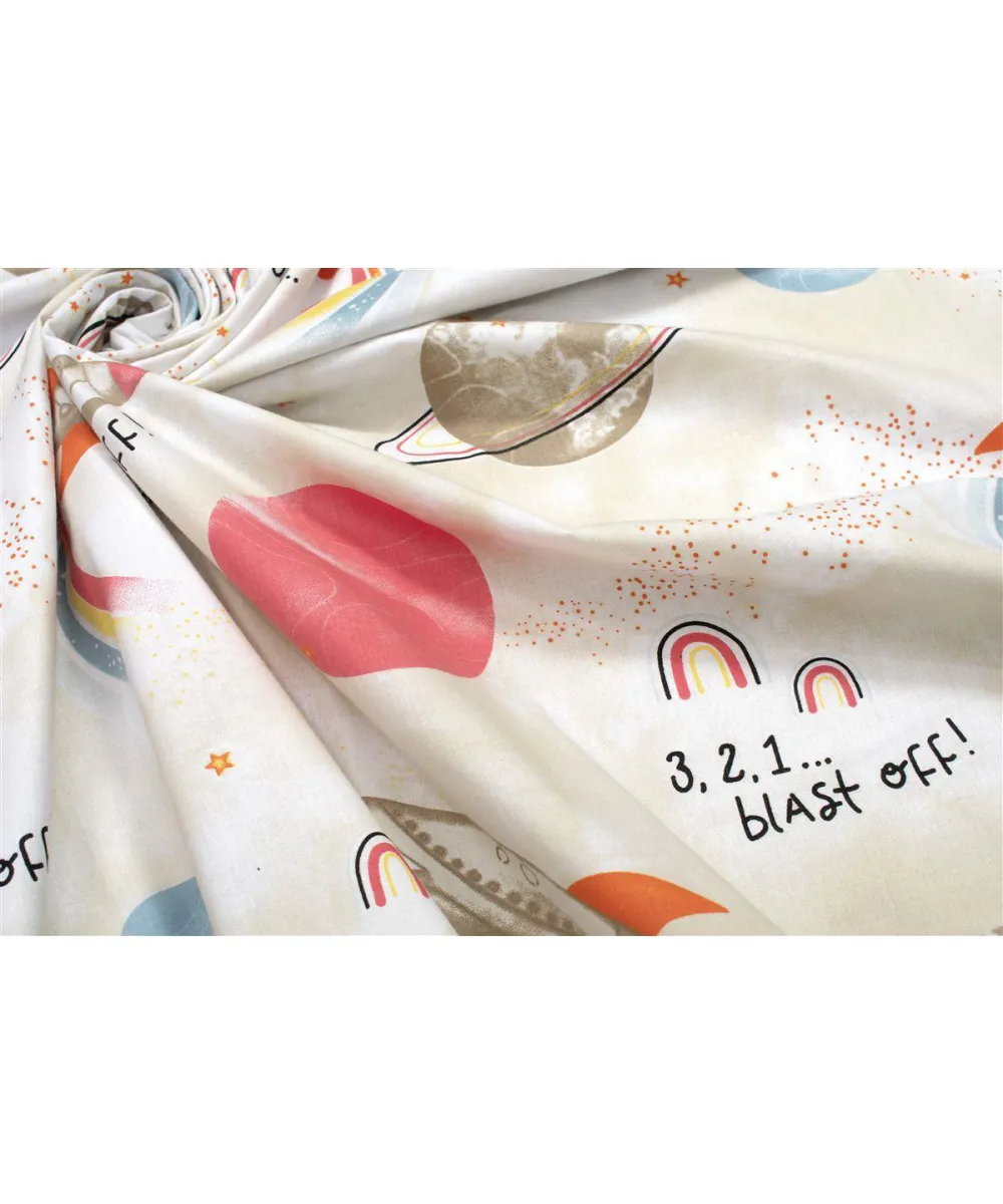 Σεντονάκι Λίκνου bebe Spaceship 186 80X110 Beige 100% Cotton Σεντονάκι Λίκνου bebe Spaceship 186 80X110 Beige 100% Cotton
