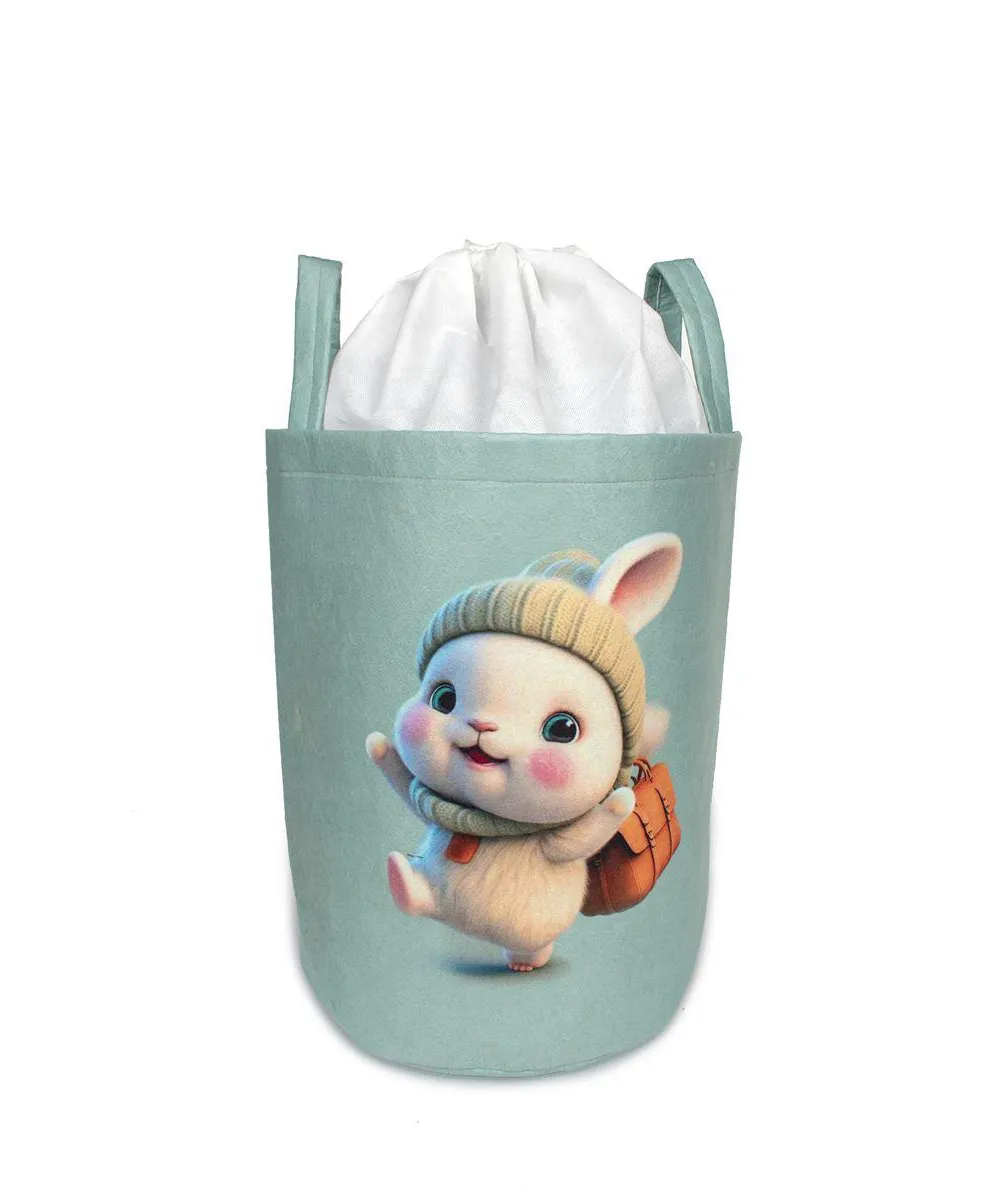 Παιδικό Καλάθι Αποθήκευσης Happy Bunny 42 50X30X45 cm Βεραμάν Υφασμάτινο Παιδικό Καλάθι Αποθήκευσης Happy Bunny 42 50X30X45 cm Βεραμάν Υφασμάτινο