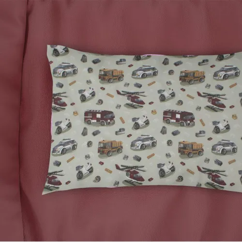 Μαξιλαροθήκη Εμπριμέ bebe Toys 47 35X45 Olive 100%  Cotton Flannel