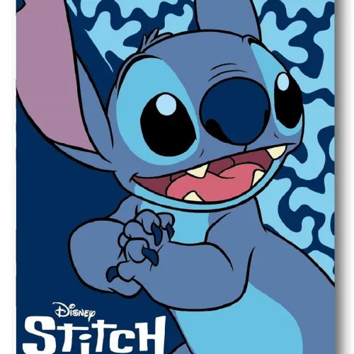 Κουβέρτα Fleece Disney Home Stitch 26 100X140 Blue 100%  Polyester