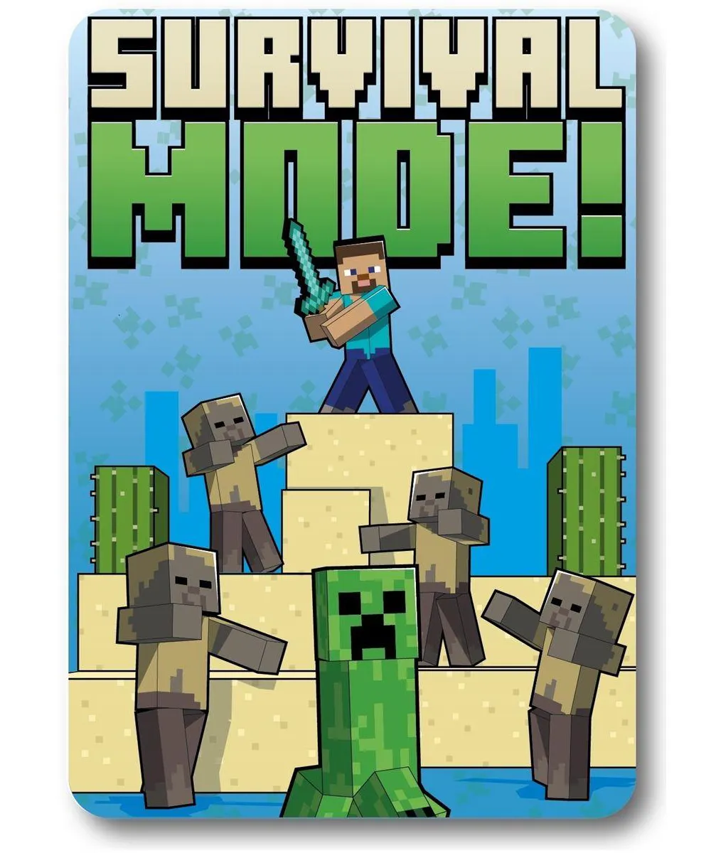 Κουβέρτα Fleece Mojang Minecraft 53 100X140 Blue 100% Polyester Κουβέρτα Fleece Mojang Minecraft 53 100X140 Blue 100% Polyester