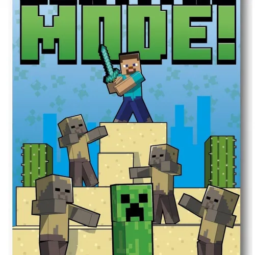 Κουβέρτα Fleece Mojang Minecraft 53 100X140 Blue 100%  Polyester