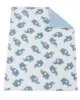 Κουβέρτα Sherpa Jacquard bebe 460 gsm Elephant 08 75X100 Sky Blue 100% Polyester Κουβέρτα Sherpa Jacquard bebe 460 gsm Elephant 08 75X100 Sky Blue 100% Polyester