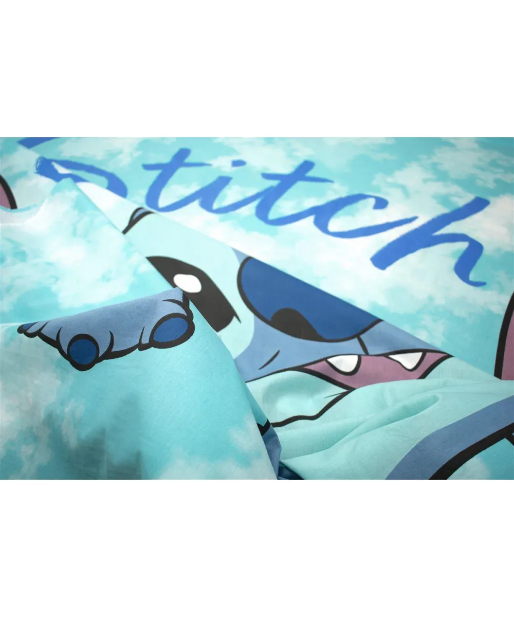 Παπλωματοθήκη Σετ 2 τεμ Disney Home Stitch 820 160X240 Turquoise 100%  Cotton