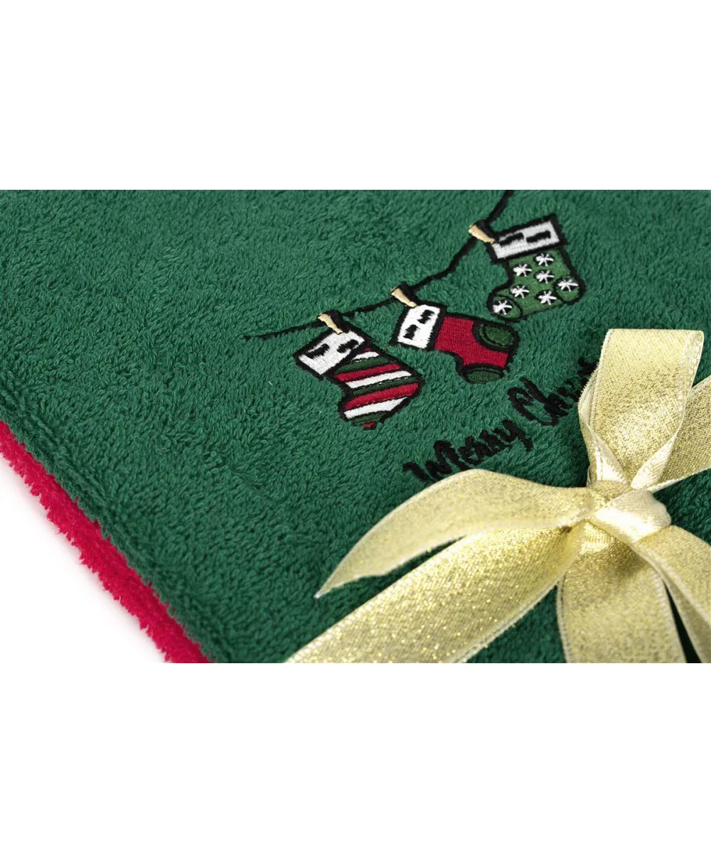 Χριστουγεννιάτικο Σετ Πετσέτες 2 τεμ. 40X60 Christmas Socks Κόκκινο-Πράσινο 100% Cotton Χριστουγεννιάτικο Σετ Πετσέτες 2 τεμ. 40X60 Christmas Socks Κόκκινο-Πράσινο 100% Cotton