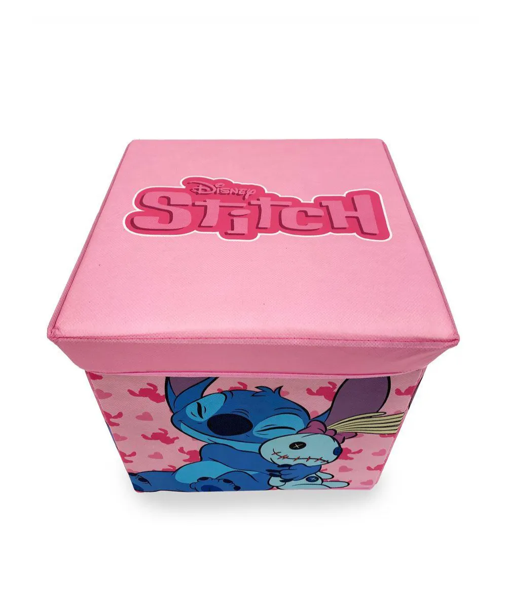 Κουτί-Σκαμπό Disney Home Lilo & Stitch 13 30X30X30 Pink 100%  Polyester