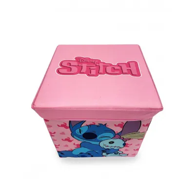 Κουτί-Σκαμπό Disney Home Lilo & Stitch 13 30X30X30 Pink 100%  Polyester