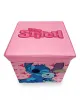 Κουτί-Σκαμπό Disney Home Lilo & Stitch 13 30X30X30 Pink 100%  Polyester