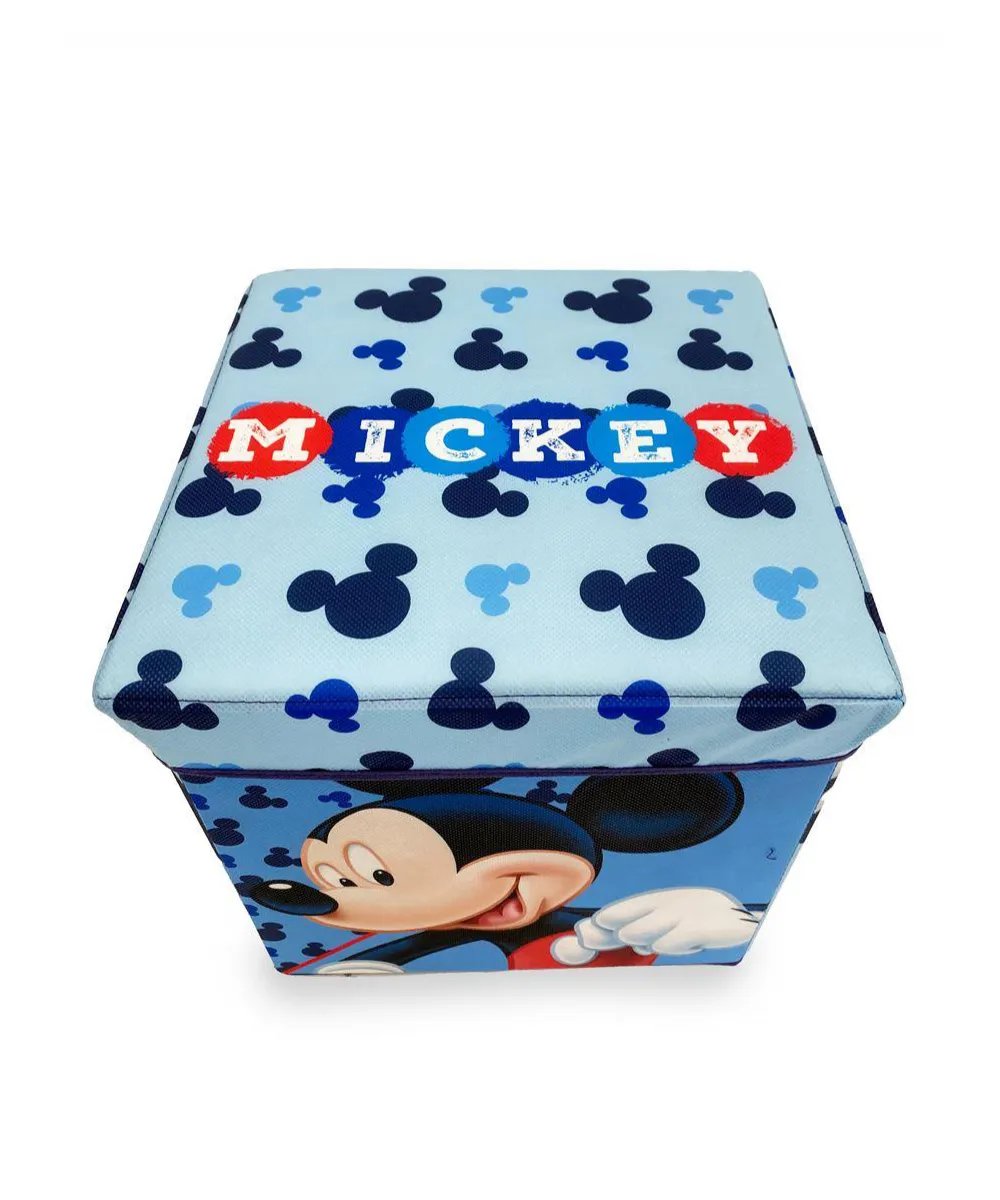 Κουτί-Σκαμπό Disney Home Mickey 14 30X30X30 Sky Blue 100%  Polyester