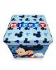 Κουτί-Σκαμπό Disney Home Mickey 14 30X30X30 Sky Blue 100%  Polyester