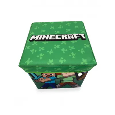 Κουτί-Σκαμπό Mojang Minecraft 28 30X30X30 Green 100%  Polyester