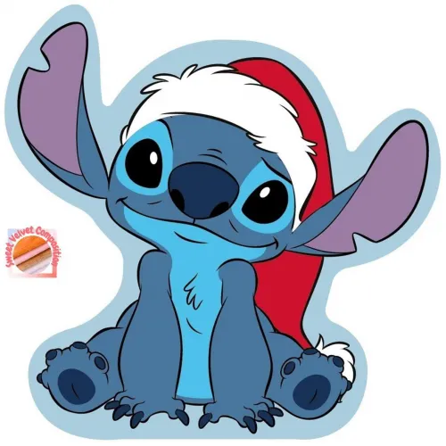 Μαξιλάρι 3D Disney Home Stitch 39 35 cm Ice Blue 100%  Velboa