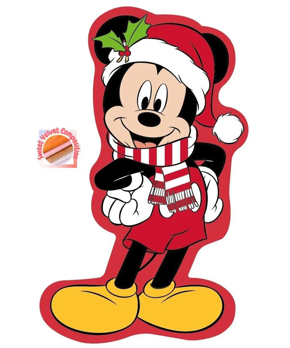 Μαξιλάρι 3D Disney Home Mickey 37 35 cm Red 100% Velboa Μαξιλάρι 3D Disney Home Mickey 37 35 cm Red 100% Velboa