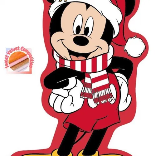 Μαξιλάρι 3D Disney Home Mickey 37 35 cm Red 100%  Velboa
