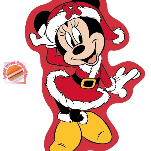 Μαξιλάρι 3D Disney Home Minnie 27 35 cm Red 100%  Velboa