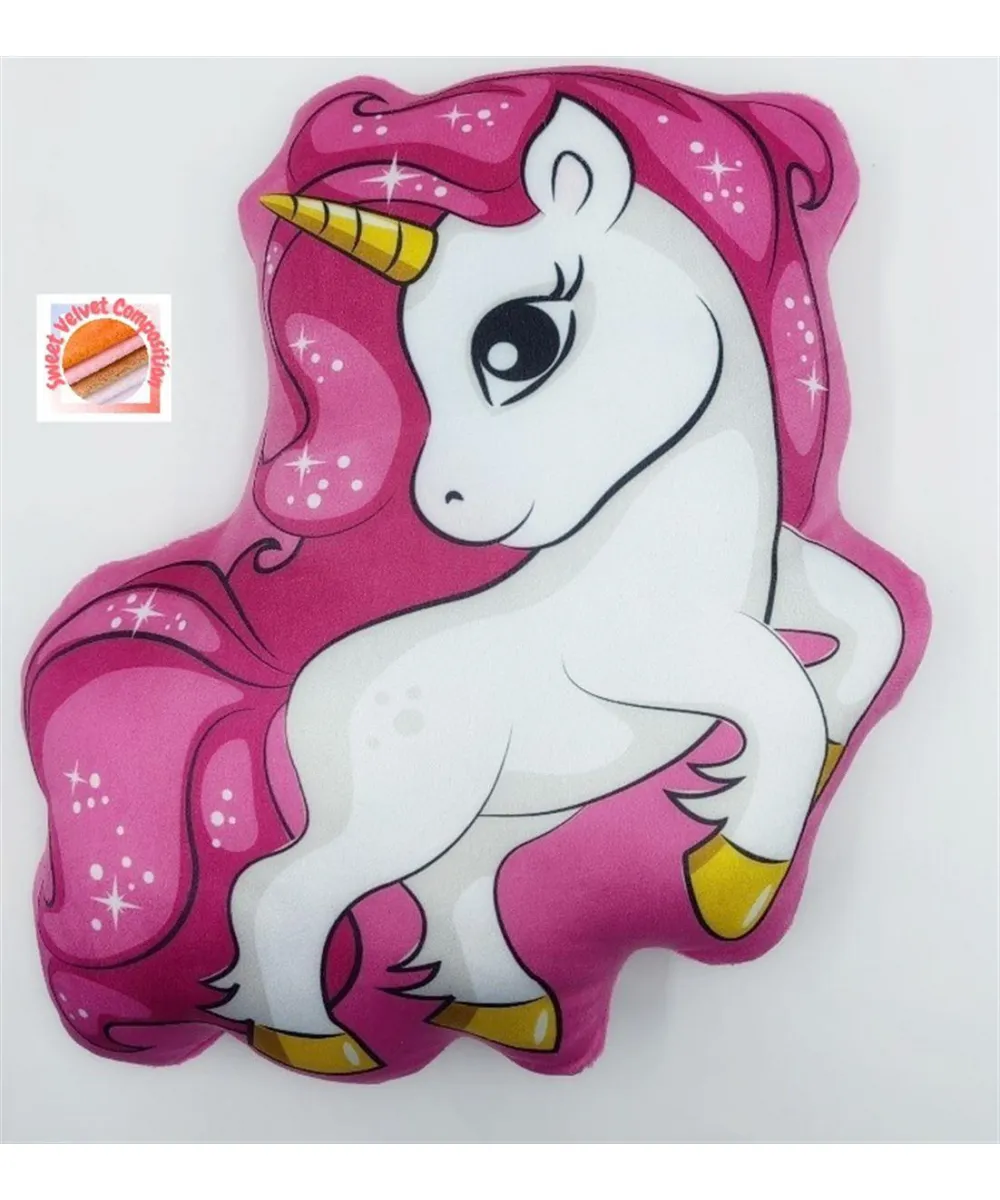 Μαξιλάρι 3D Unicorn 06 35 cm Pink 100% Velboa Μαξιλάρι 3D Unicorn 06 35 cm Pink 100% Velboa