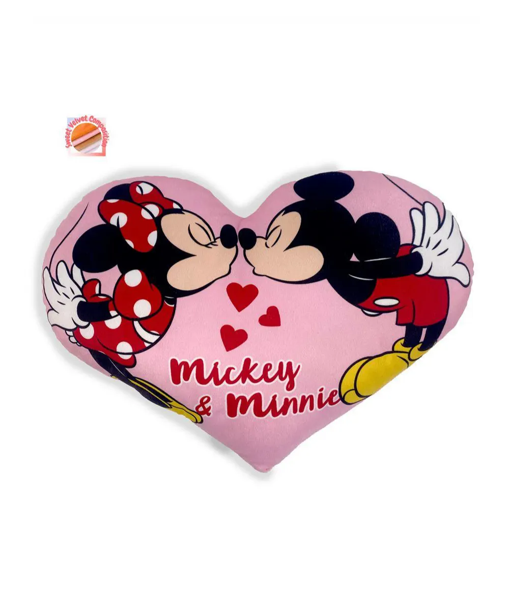 Μαξιλάρι 3D Disney Home Mickey & Minnie 15 40 cm Pink 100% Velboa Μαξιλάρι 3D Disney Home Mickey & Minnie 15 40 cm Pink 100% Velboa