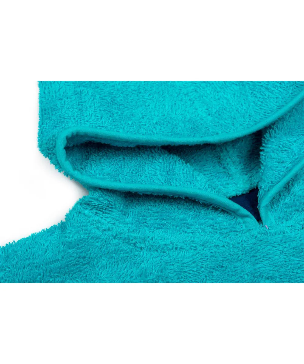 Πόντσο Κολυμβητηρίου kids 60X120 Τιρκουάζ 100%  Cotton