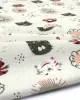 Σεντονάκι Λίκνου bebe Big Cats 27 80X110 Light Olive 100%  Cotton