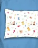 Μαξιλαροθήκη Εμπριμέ kids Forest Animals 570 50X70 White-Sky Blue 100%  Cotton