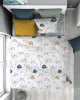 Παπλωματοθήκη Εμπριμέ kids Rainbow 574 160X240 White-Blue 100%  Cotton