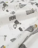 Σεντονάκι Λίκνου bebe Seabirds 578 80X110 White-Grey 100%  Cotton