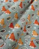 Πάνα Χασέ bebe Fox 528 80X80 Pale Cyan 100%  Cotton