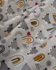 Σεντονάκι Λίκνου bebe Fox 527 80X110 Grey 100%  Cotton