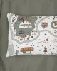 Μαξιλαροθήκη Εμπριμέ bebe Countryside 580 35X45 White-Mint 100%  Cotton