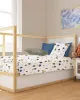 Παπλωματοθήκη Εμπριμέ bebe Village 579 120X160 White-Green 100%  Cotton