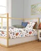 Παπλωματοθήκη Εμπριμέ bebe Dinosaur 519 120X160 White-Blue 100%  Cotton