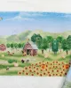 Πετσέτα Σετ 2 τεμ Με Ψηφιακή Εκτύπωση bebe Farm 340 30X50,70X140 White 100%  Cotton
