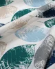 Τραβέρσα Αλέκιαστη Leaves 466 40X180 Petrol 70/30 Cott/Pol
