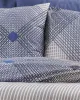 Μαξιλαροθήκη Εμπριμέ Καλλιρόη 604 50X70 Grey-Blue 70/30 Cott/Pol