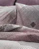 Μαξιλαροθήκη Εμπριμέ Καλλιρόη 606 50X70 Grey-Burgundy 70/30 Cott/Pol