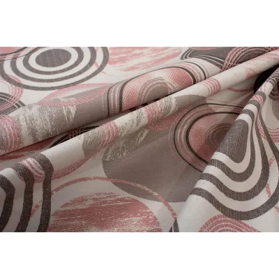 Αλέκιαστο Σετ 2 τεμ Τραπεζομάντηλο Circles 469 140X140 & Τραβέρσα 40X140 Coral 70/30 Cott/Pol
